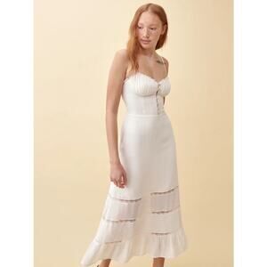 Reformation Harvest Dress in Ivory Size 16